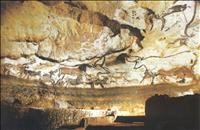The painted caves of Lascaux in the Dordogne region of France