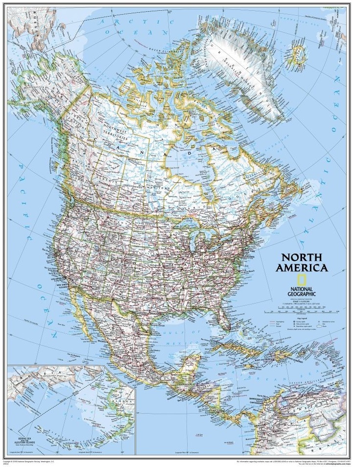North American Classic Map