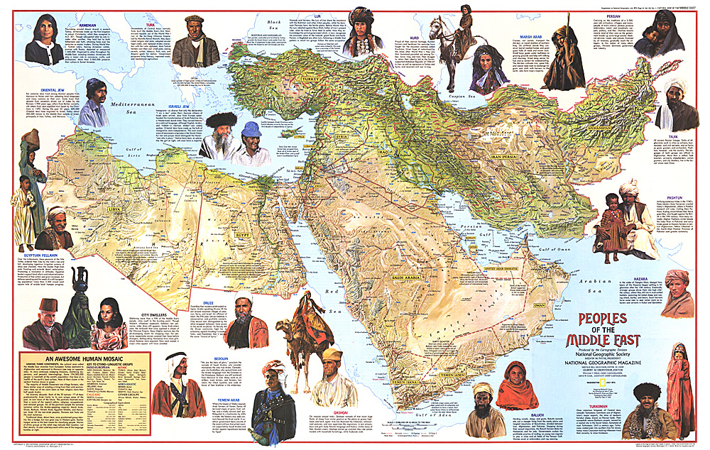 Map of the Peoples of the Middle East