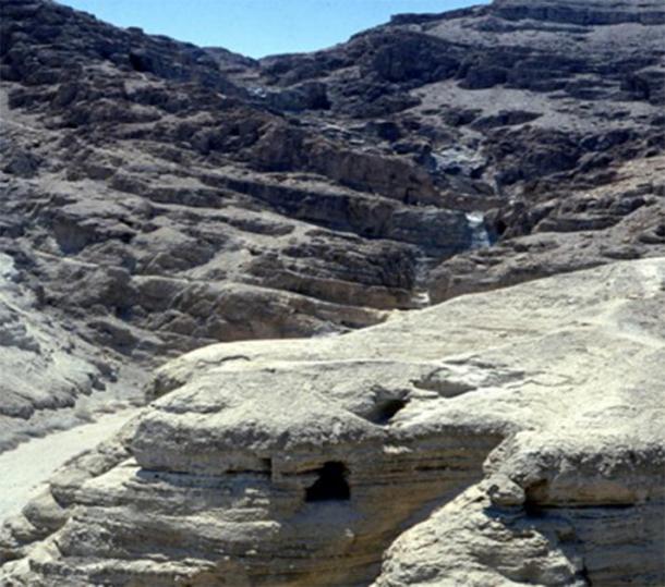 The caves where the Dead Sea Scrolls were found. Author provided