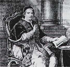 Cardinal Gan-ganelli, who later became a Pope