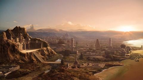 depiction of ancient city