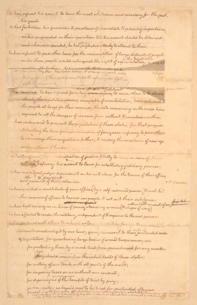 Declaration of Independence Original Draft pg2b