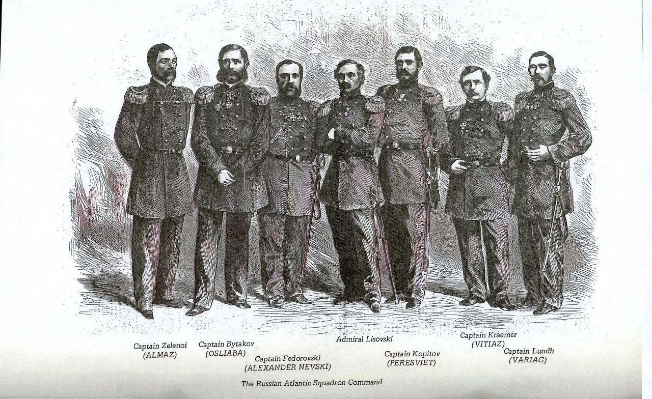 Officers of the Rssian Navy in New York City