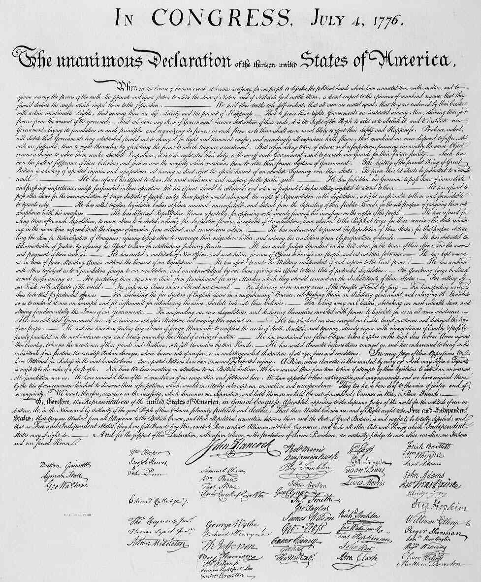Declaration of Independence Original