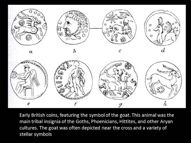 Early British coins with goat symbol