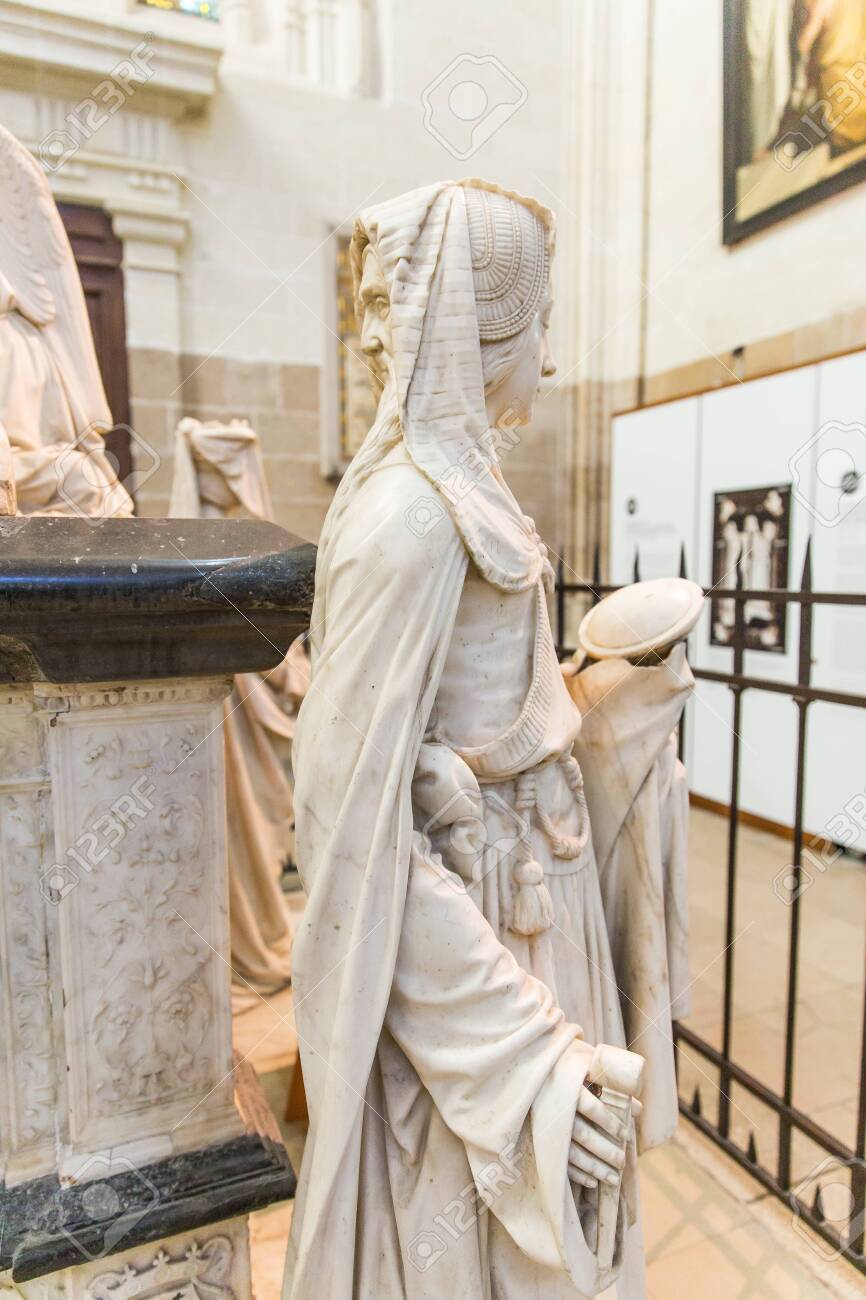 Statue representing Prudence in Nantes Cathedral by Michel Colombe