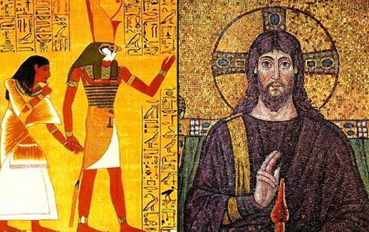 LEFT: Horus, RIGHT: Christ