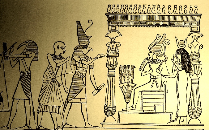 Osiris enthroned
