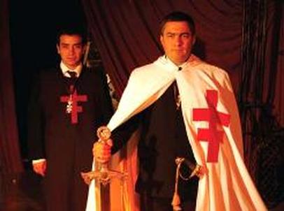 Members of the Spanish branch of the Knights Templar