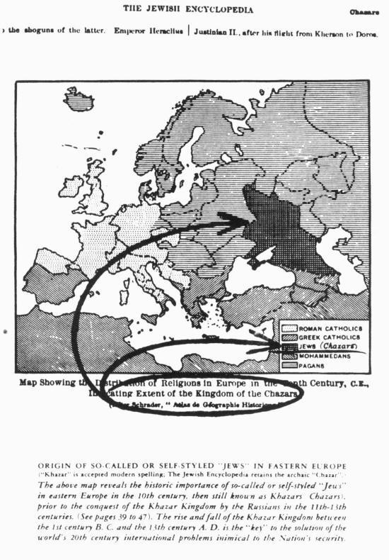 Map from the Jewish Encyclopedia [Reproduced in the book form of this tract, Facts are Facts]