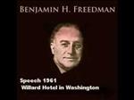 Benjamin Freedman Speaks on Zionism - 1961 speech at the Willard Hotel