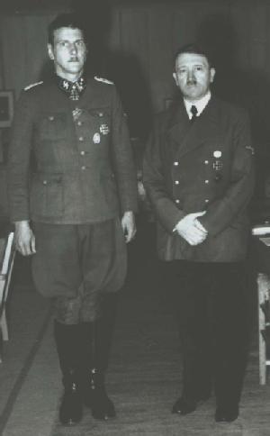 Otto Skorzeny and Adolph Hitler