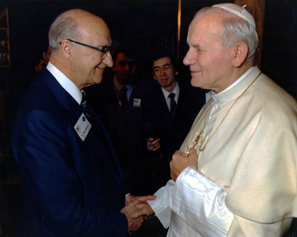 W. Cleon Skousen with the pope