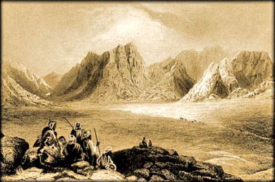 Artist Depiction of Mount Sinai
