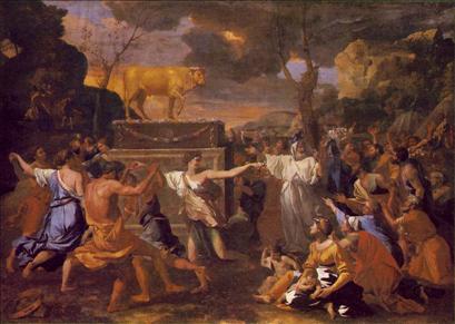 Worshipping the golden calf