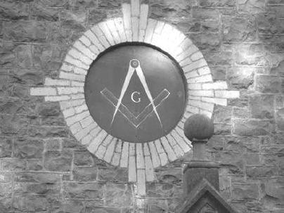 Masonic symbol at Llanfairfechan, Wales