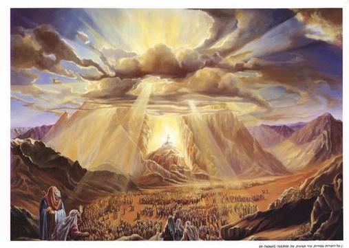 And Mount Sinai was wrapped in smoke, because the LORD descended upon it in fire; and the smoke of it went up like the smoke of a kiln, and the whole mountain quaked greatly. (Ex. 19:18)